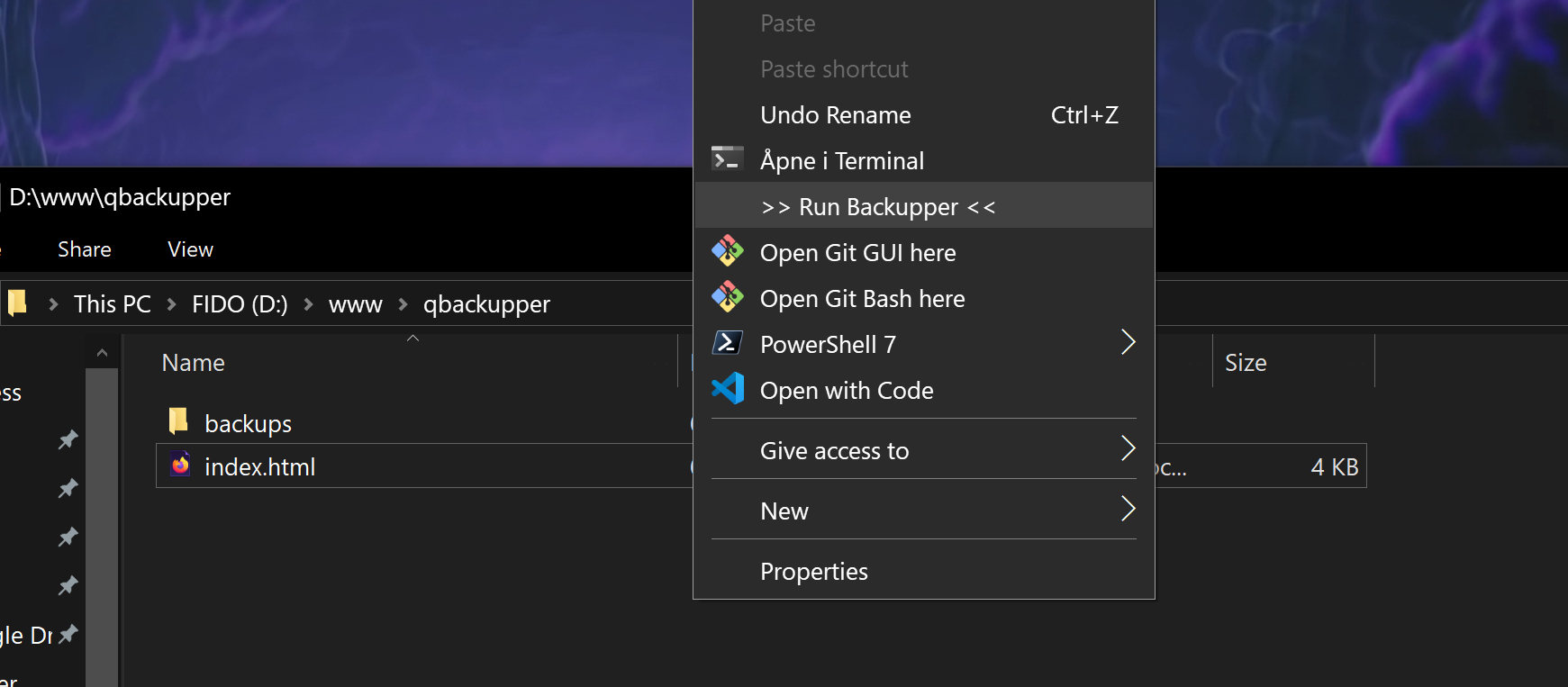 QBackupper Screenshot 1