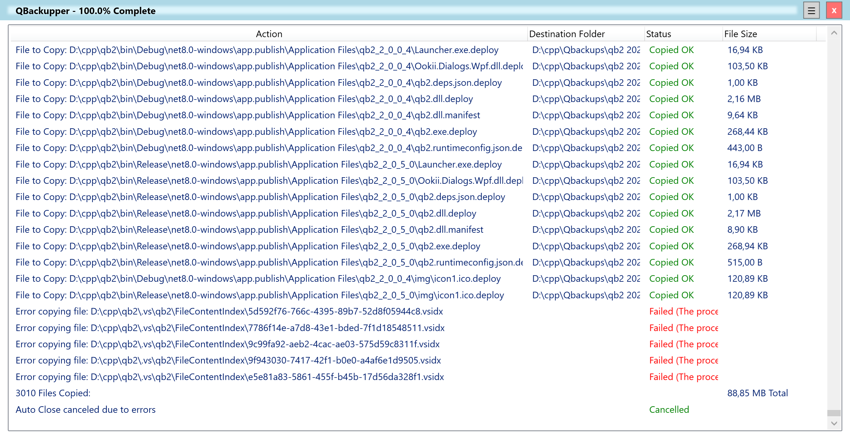 QBackupper Screenshot 4